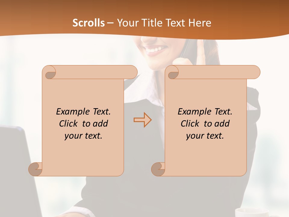 Caucasian Cutout Employment PowerPoint Template