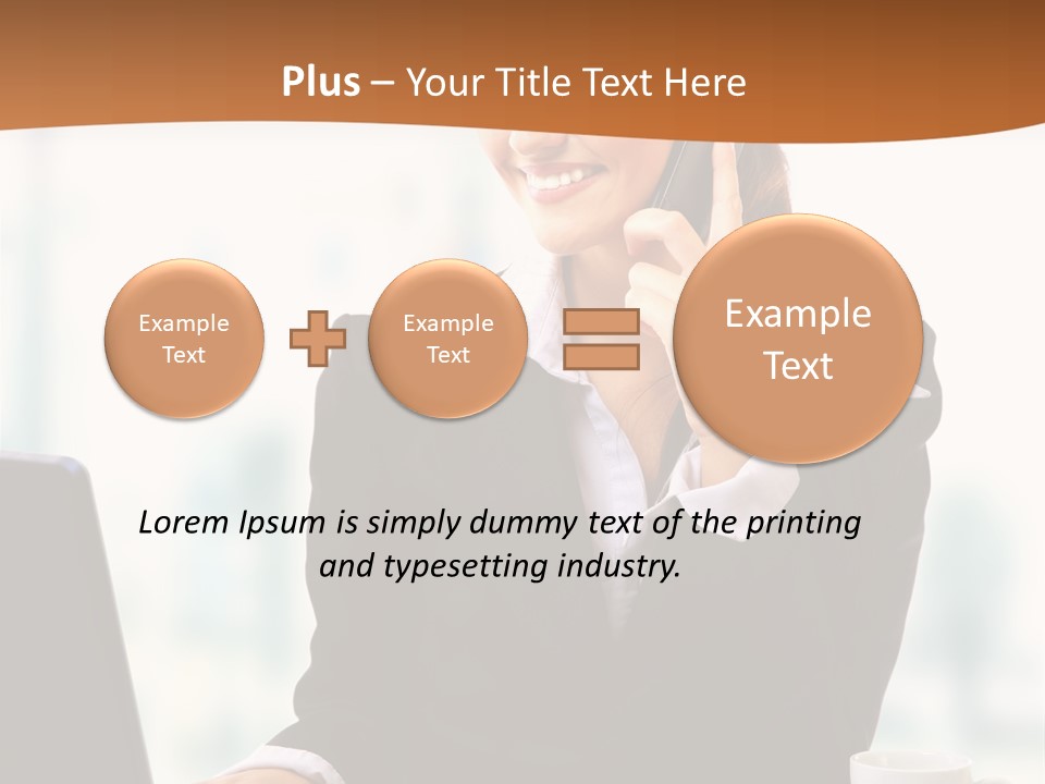 Caucasian Cutout Employment PowerPoint Template