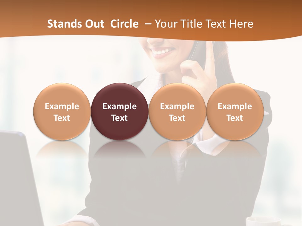 Caucasian Cutout Employment PowerPoint Template