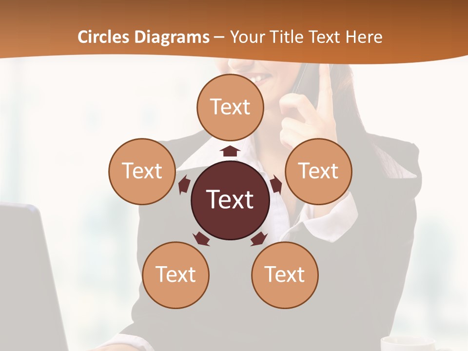 Caucasian Cutout Employment PowerPoint Template