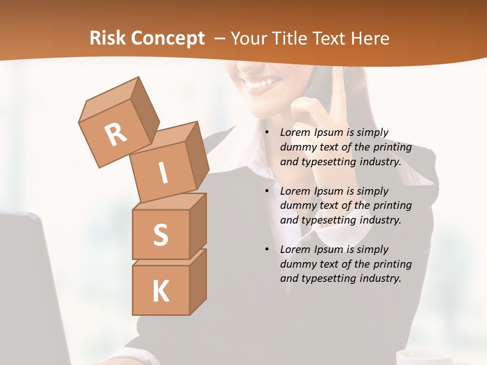 Caucasian Cutout Employment PowerPoint Template