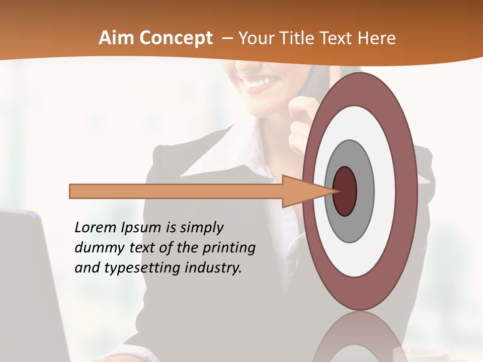 Caucasian Cutout Employment PowerPoint Template