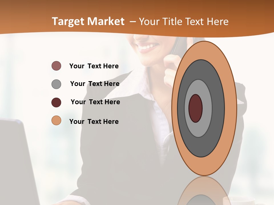 Caucasian Cutout Employment PowerPoint Template