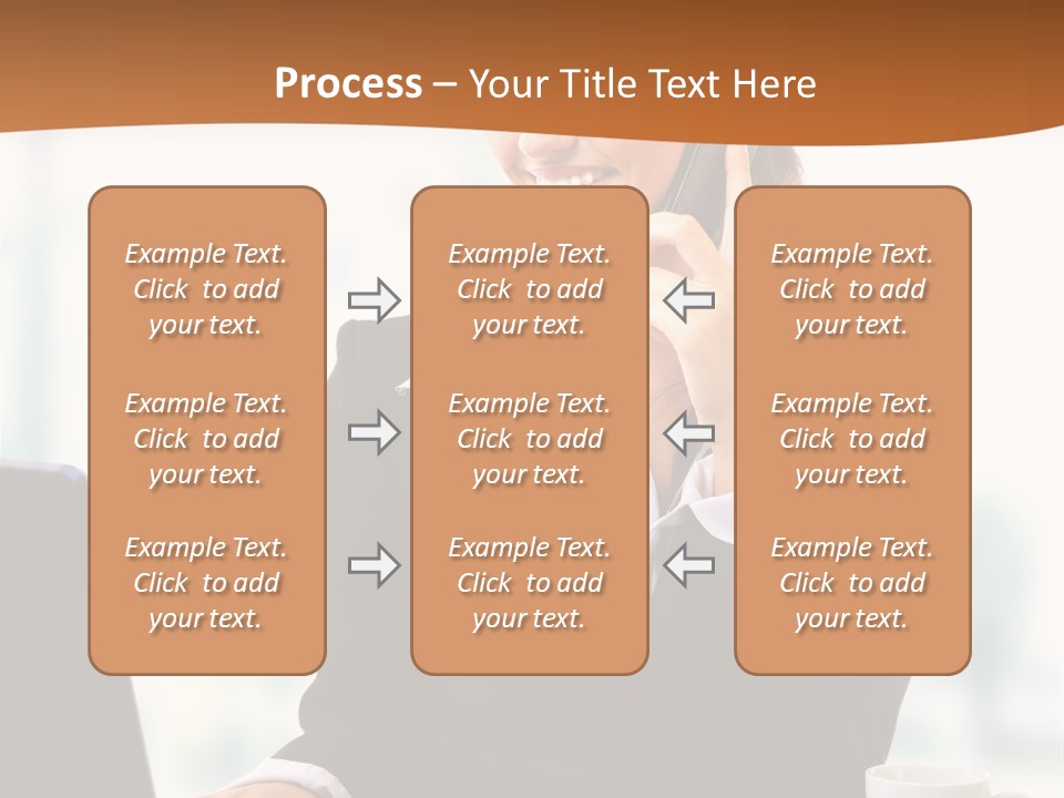 Caucasian Cutout Employment PowerPoint Template