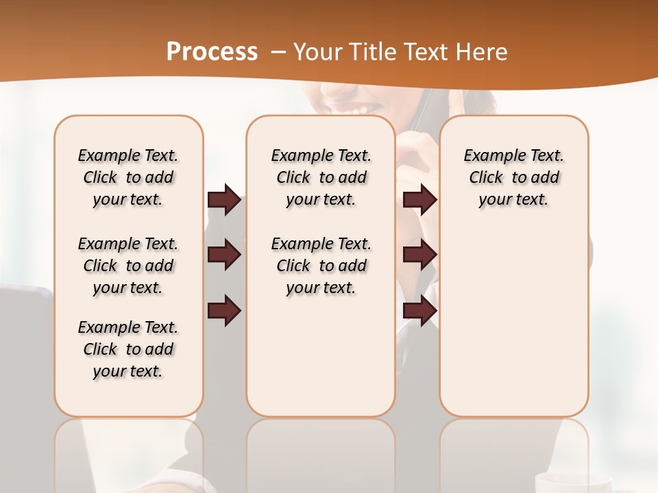 Caucasian Cutout Employment PowerPoint Template