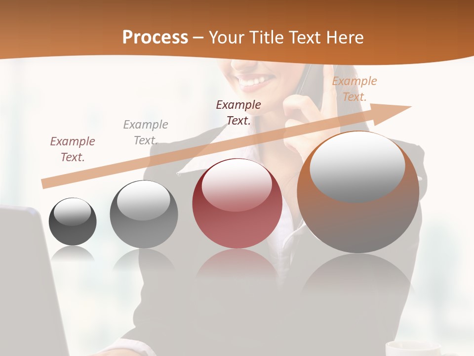 Caucasian Cutout Employment PowerPoint Template