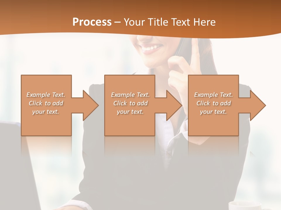 Caucasian Cutout Employment PowerPoint Template