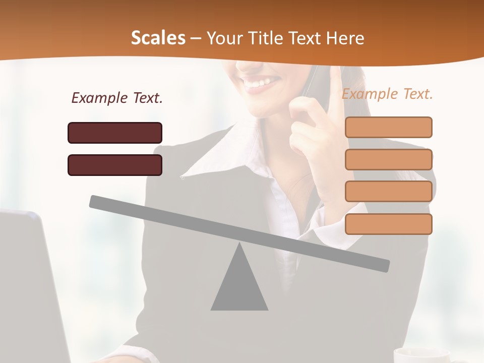 Caucasian Cutout Employment PowerPoint Template