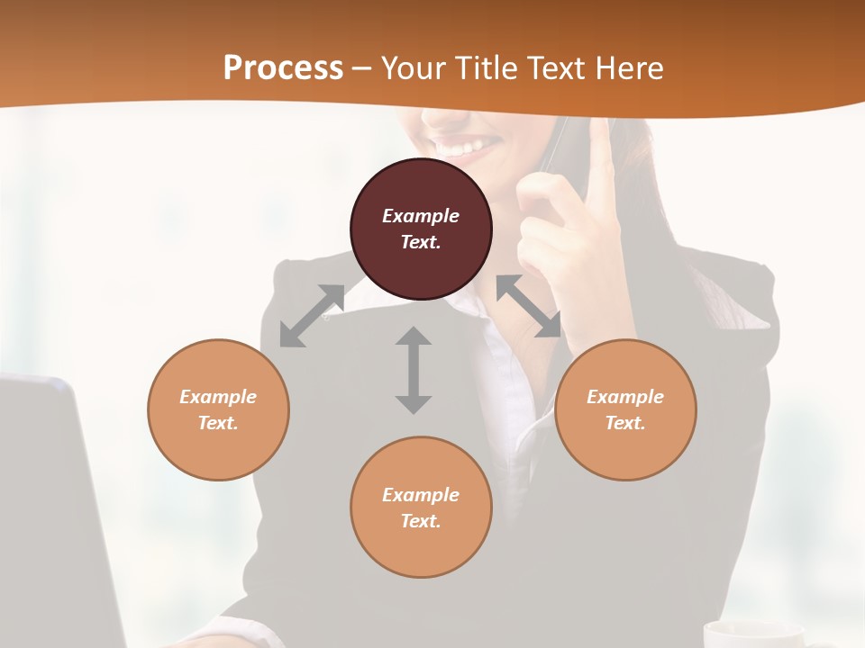 Caucasian Cutout Employment PowerPoint Template