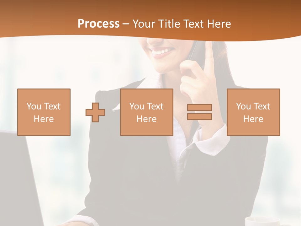 Caucasian Cutout Employment PowerPoint Template