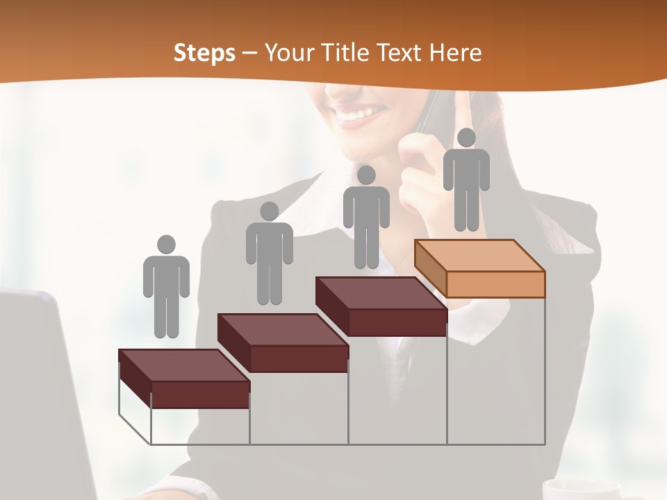 Caucasian Cutout Employment PowerPoint Template