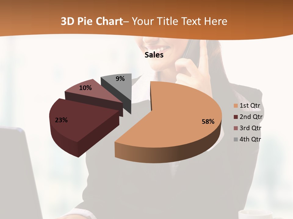 Caucasian Cutout Employment PowerPoint Template