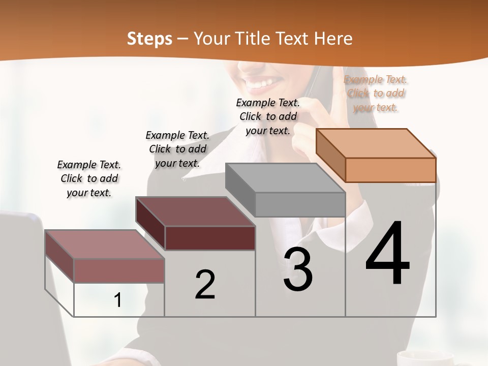 Caucasian Cutout Employment PowerPoint Template