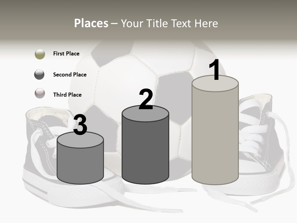 Soccer Ball Shoe Pattern PowerPoint Template