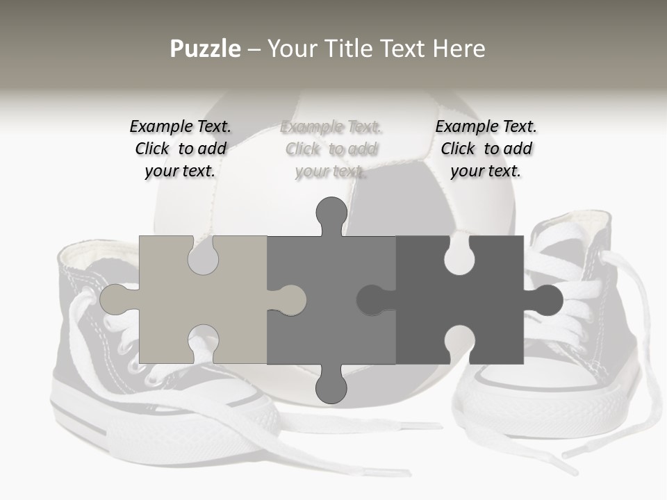 Soccer Ball Shoe Pattern PowerPoint Template