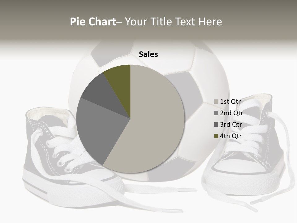 Soccer Ball Shoe Pattern PowerPoint Template