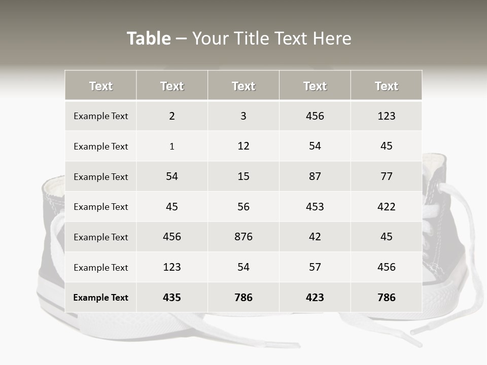 Soccer Ball Shoe Pattern PowerPoint Template