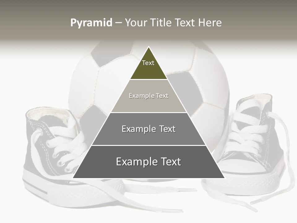 Soccer Ball Shoe Pattern PowerPoint Template
