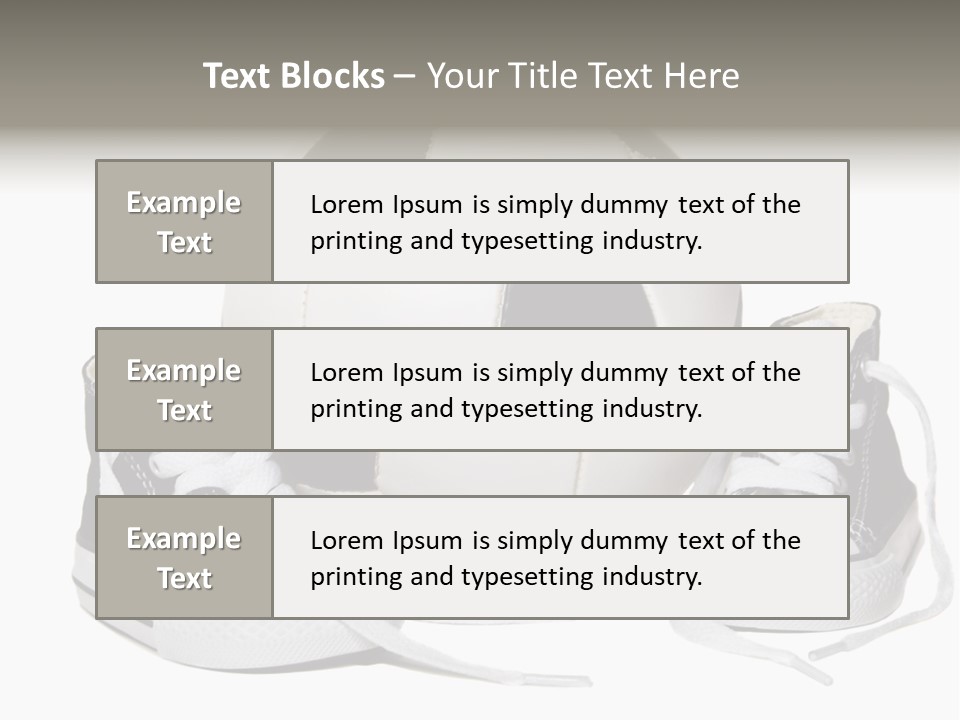 Soccer Ball Shoe Pattern PowerPoint Template