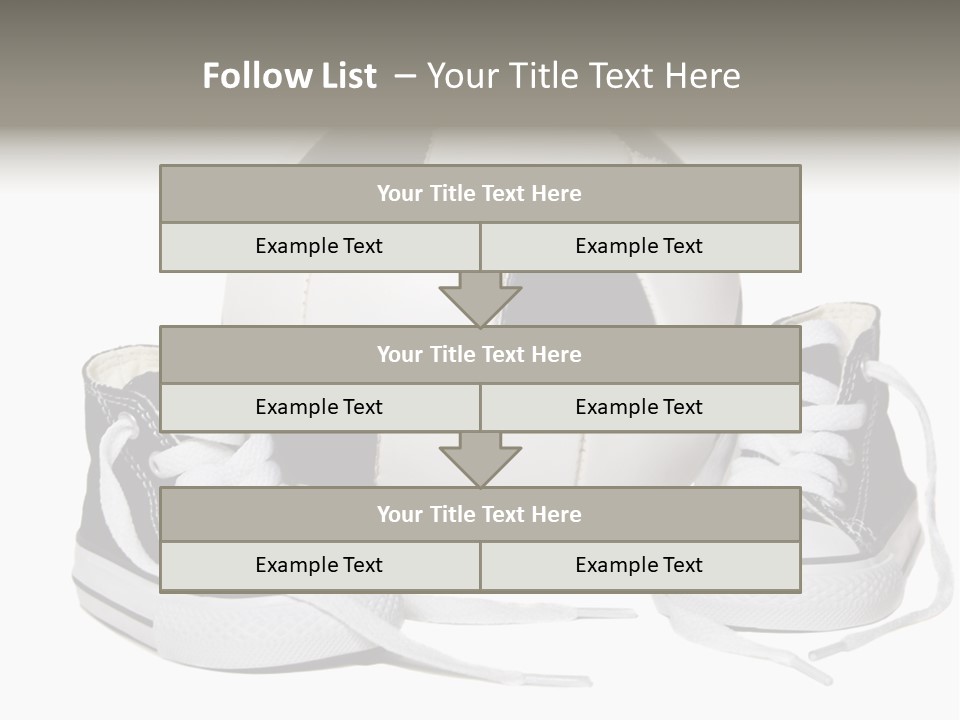 Soccer Ball Shoe Pattern PowerPoint Template