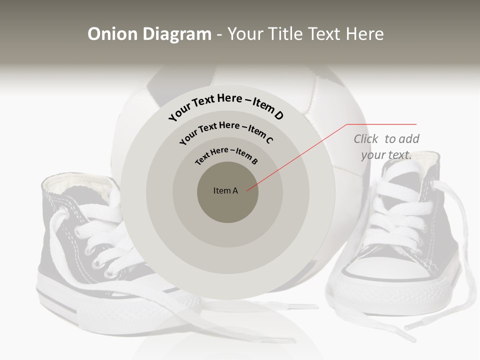 Soccer Ball Shoe Pattern PowerPoint Template