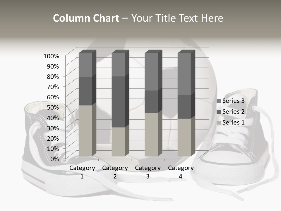 Soccer Ball Shoe Pattern PowerPoint Template