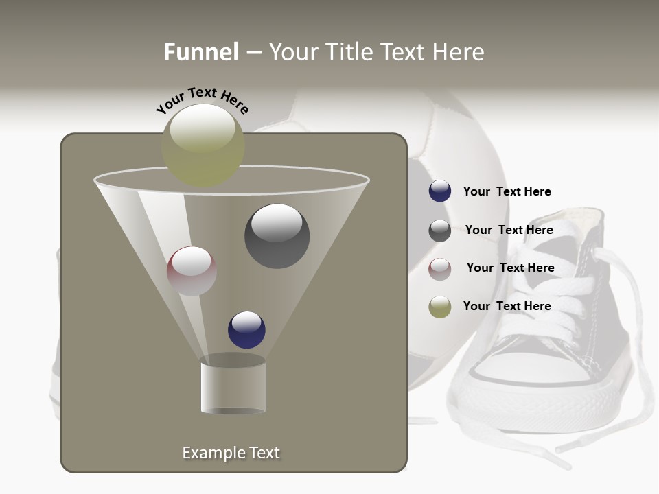Soccer Ball Shoe Pattern PowerPoint Template