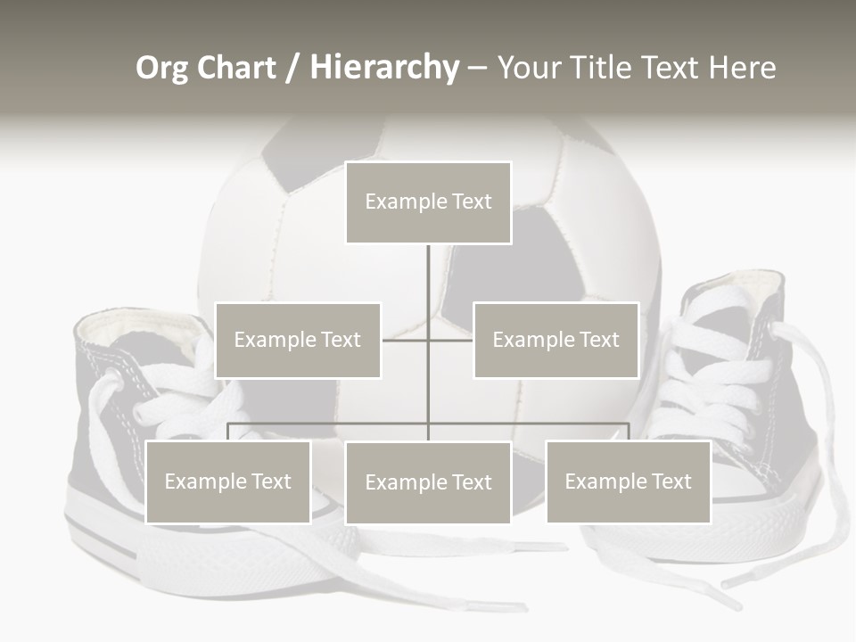 Soccer Ball Shoe Pattern PowerPoint Template