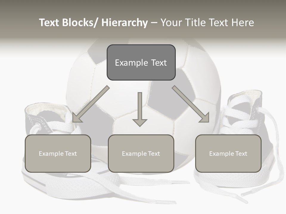 Soccer Ball Shoe Pattern PowerPoint Template