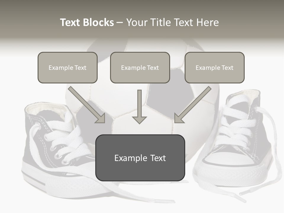 Soccer Ball Shoe Pattern PowerPoint Template
