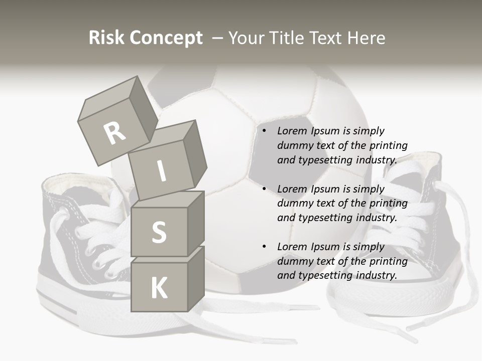 Soccer Ball Shoe Pattern PowerPoint Template
