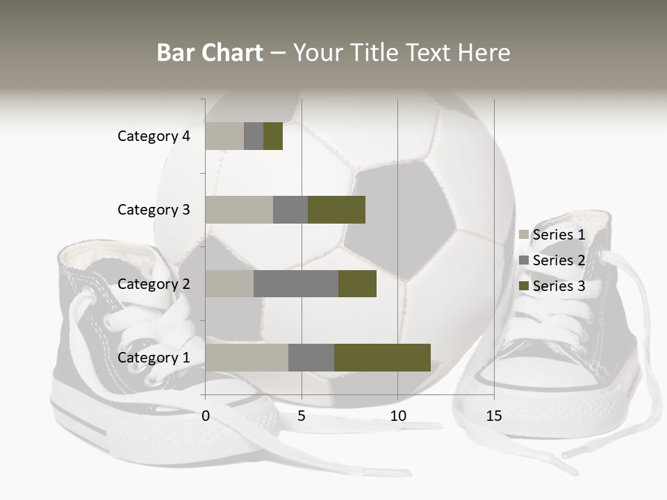 Soccer Ball Shoe Pattern PowerPoint Template