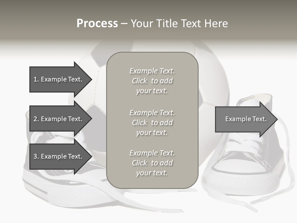 Soccer Ball Shoe Pattern PowerPoint Template