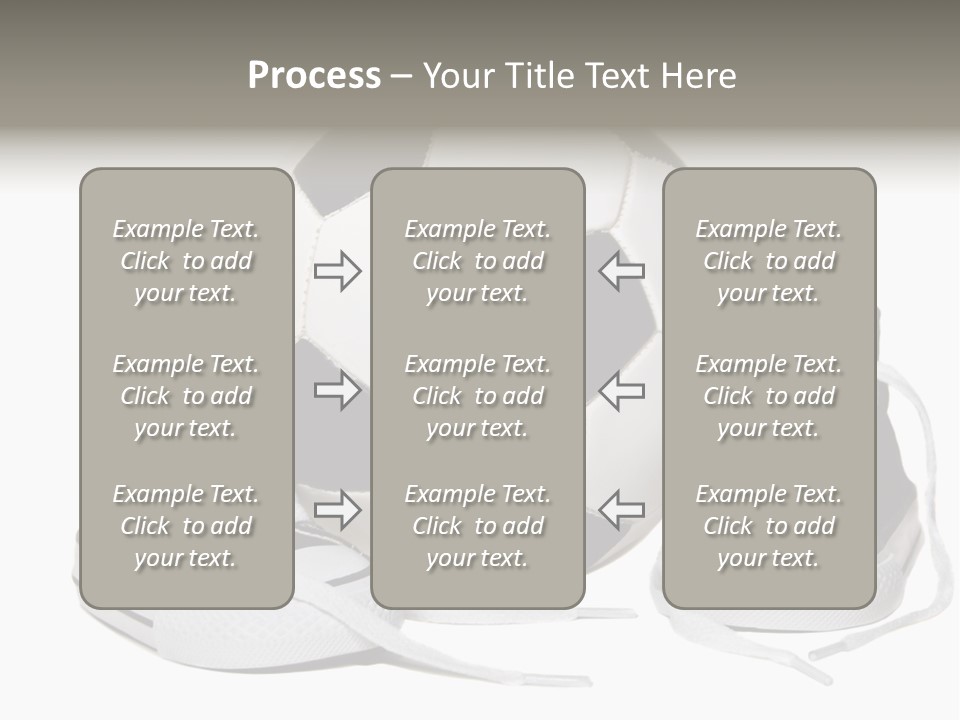 Soccer Ball Shoe Pattern PowerPoint Template