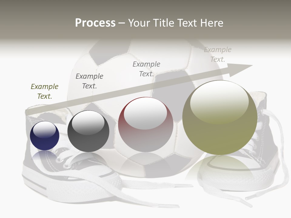 Soccer Ball Shoe Pattern PowerPoint Template