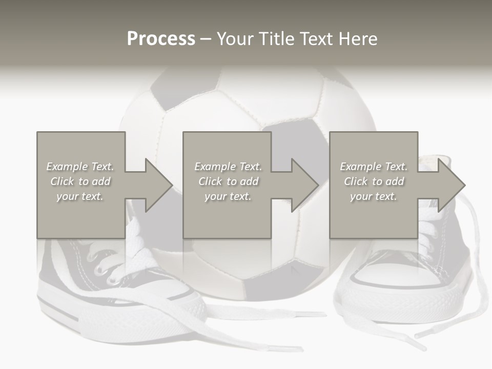 Soccer Ball Shoe Pattern PowerPoint Template