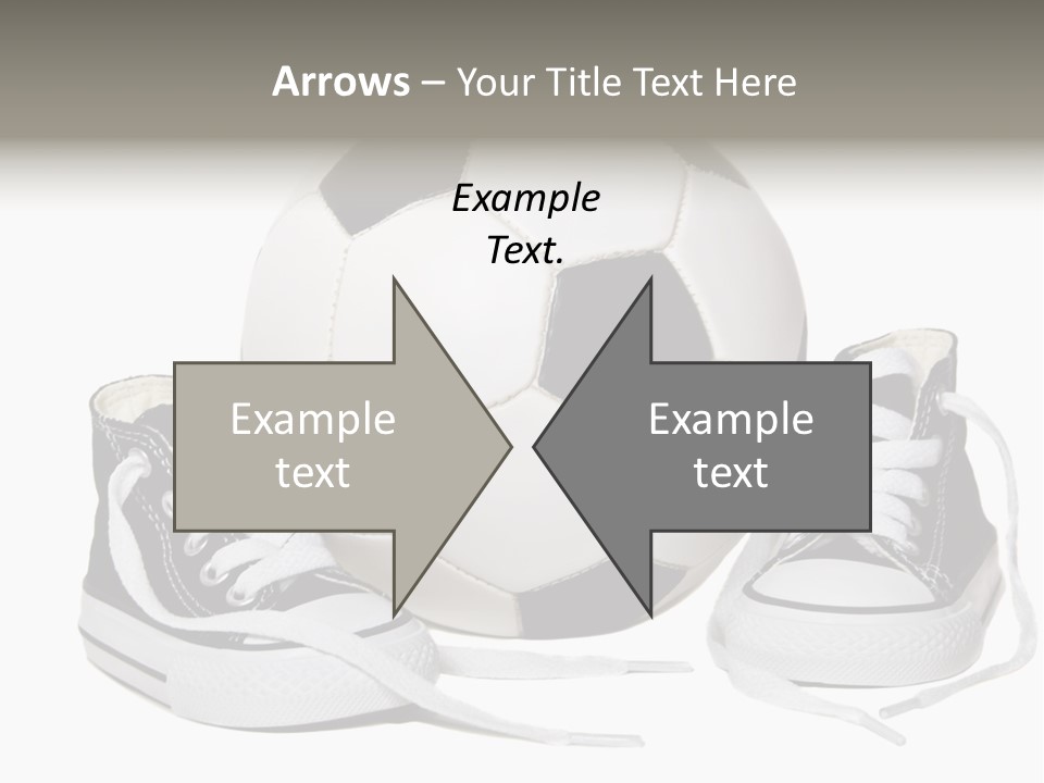 Soccer Ball Shoe Pattern PowerPoint Template
