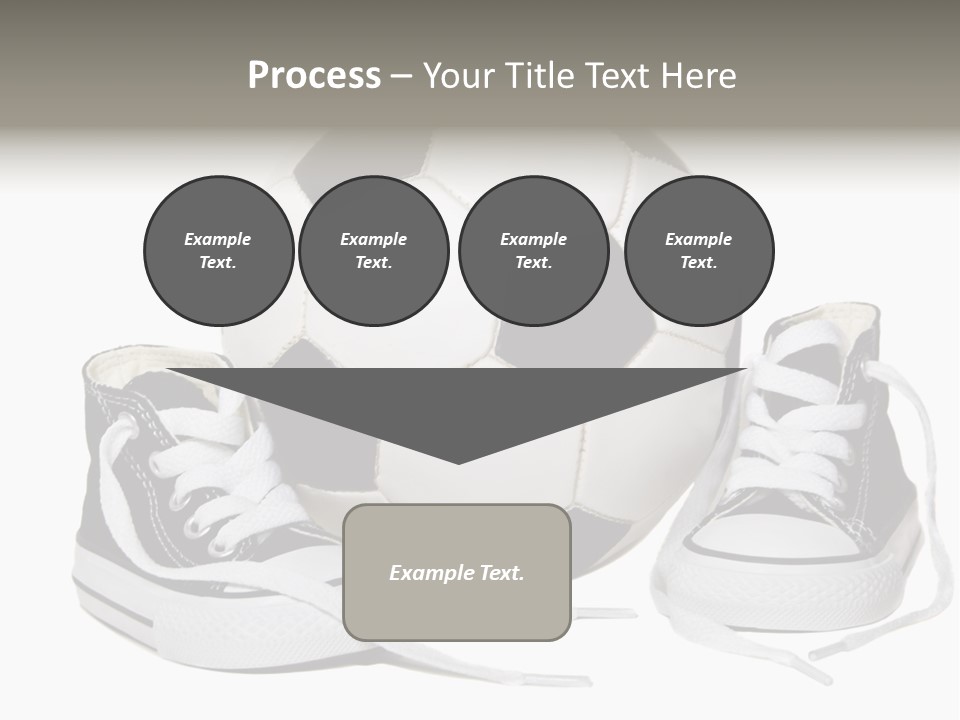 Soccer Ball Shoe Pattern PowerPoint Template