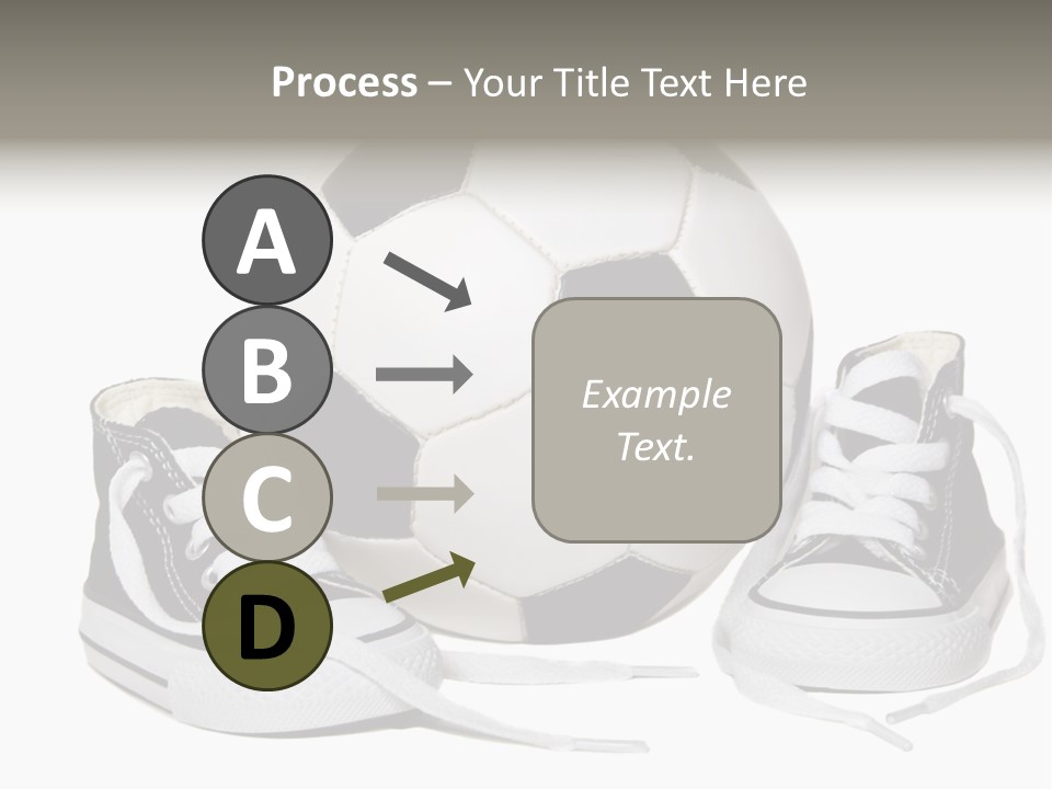 Soccer Ball Shoe Pattern PowerPoint Template