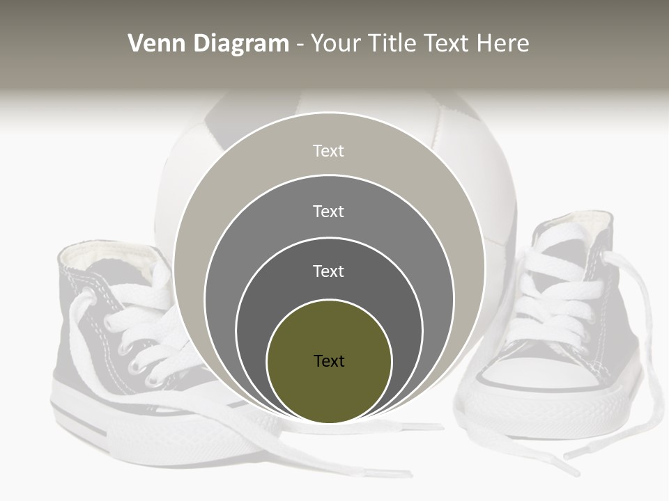 Soccer Ball Shoe Pattern PowerPoint Template