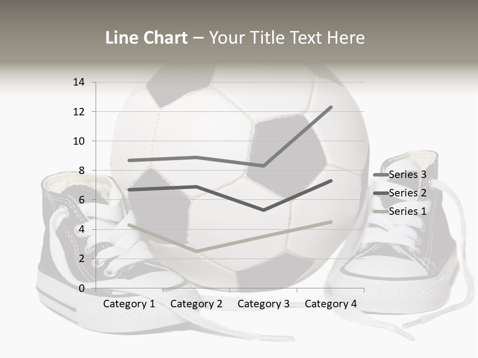 Soccer Ball Shoe Pattern PowerPoint Template