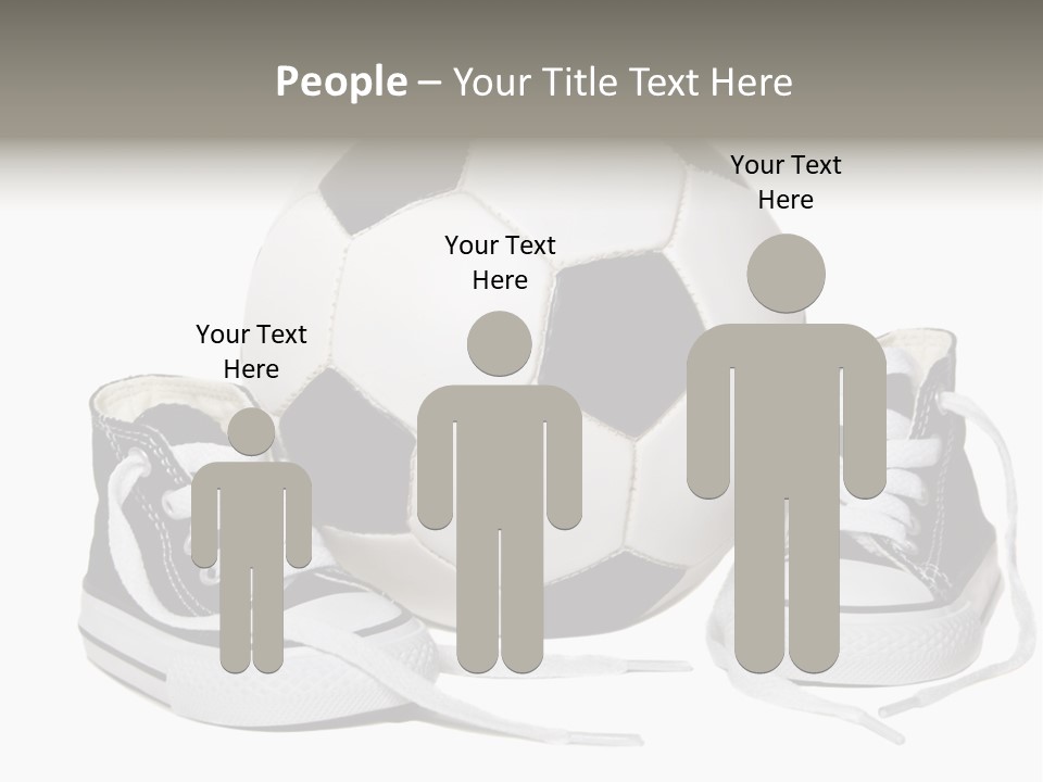 Soccer Ball Shoe Pattern PowerPoint Template