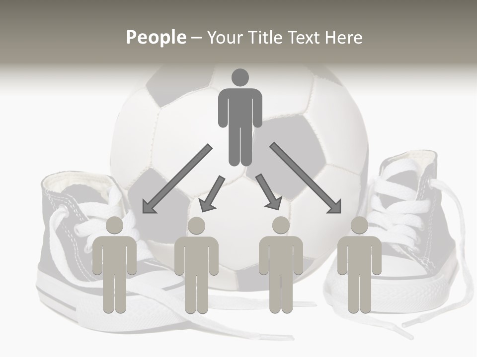 Soccer Ball Shoe Pattern PowerPoint Template