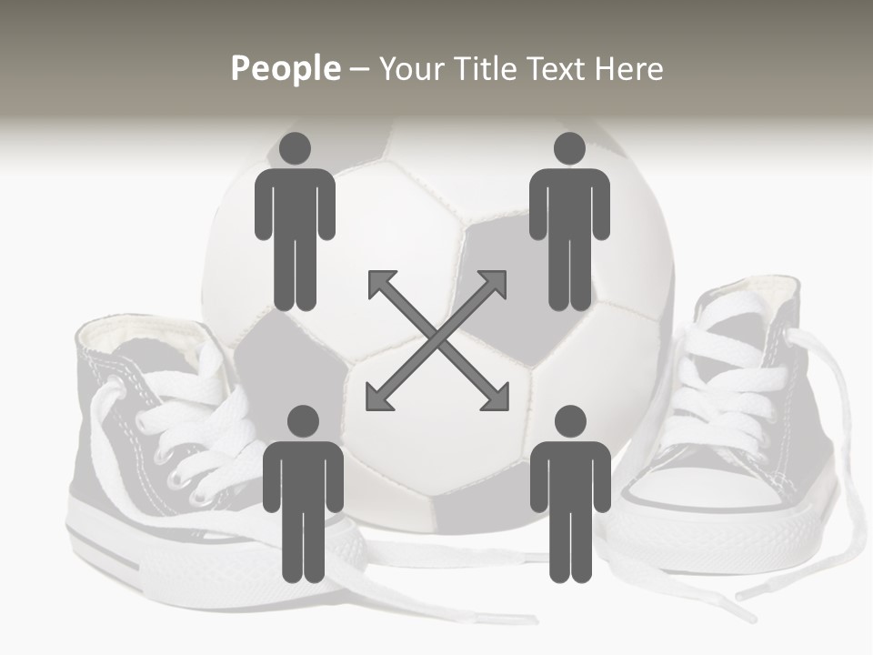 Soccer Ball Shoe Pattern PowerPoint Template