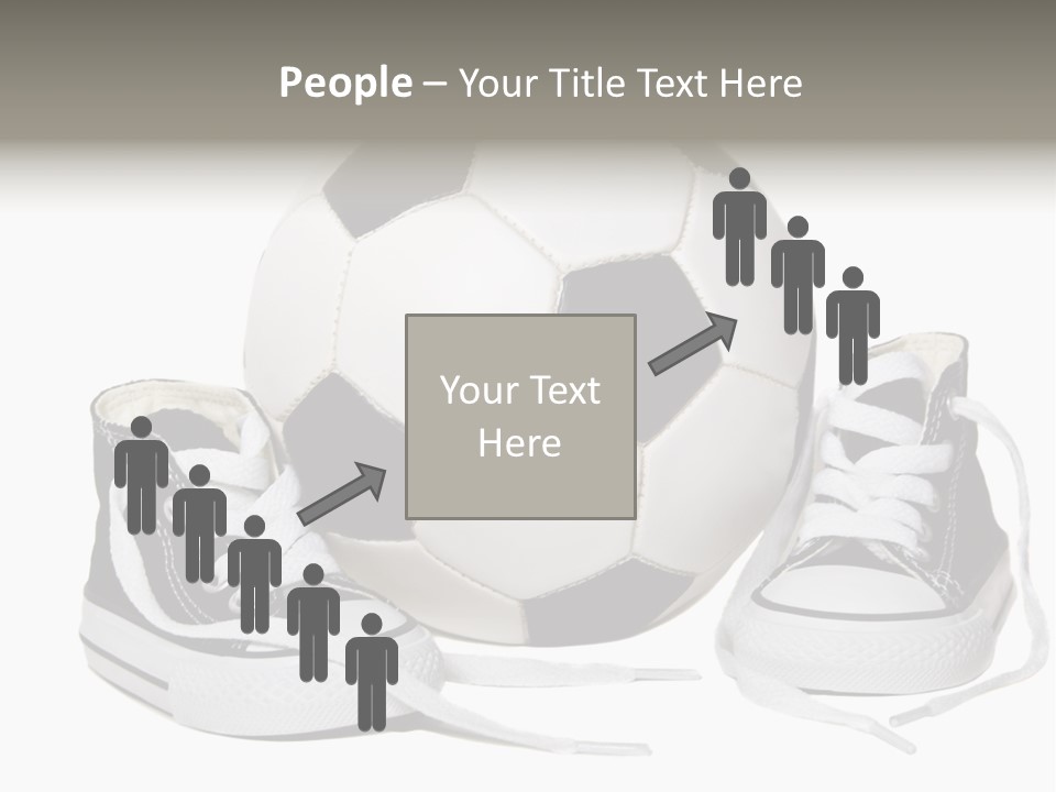 Soccer Ball Shoe Pattern PowerPoint Template