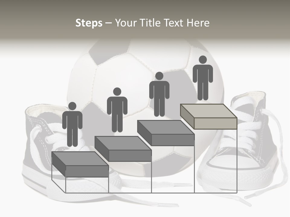 Soccer Ball Shoe Pattern PowerPoint Template