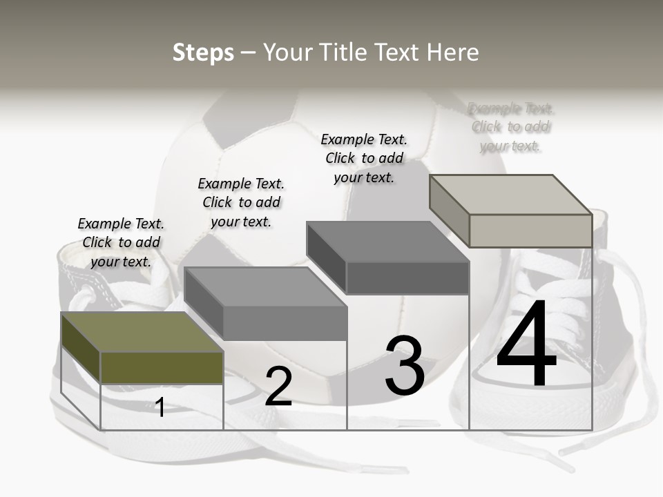 Soccer Ball Shoe Pattern PowerPoint Template