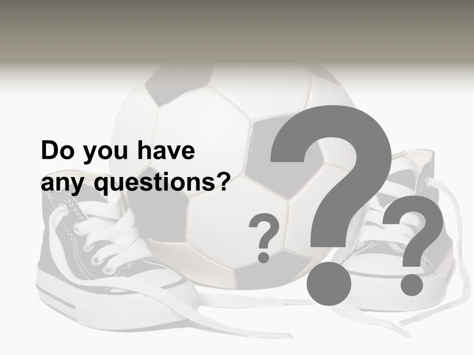 Soccer Ball Shoe Pattern PowerPoint Template