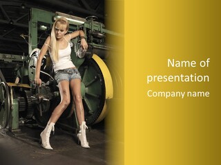 Person Eye Leotard PowerPoint Template