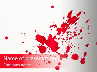 Drip Paint Texture PowerPoint Template